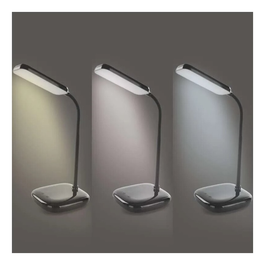 LED Dimbaar flexibel tafellamp LED/12W/230V 3000K/4000K/6500K zwart