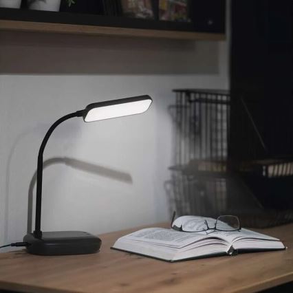 LED Dimbaar flexibel tafellamp LED/12W/230V 3000K/4000K/6500K zwart