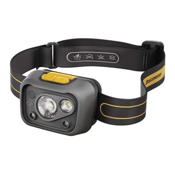 LED Dimbaar headlamp met sensor GP DISCOVERY CHW54 LED/3xAAA IPX5