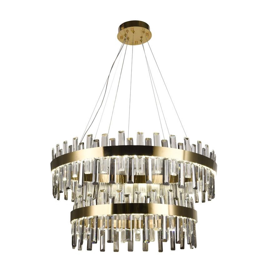 LED Dimbaar kristal Hanglamp aan een touw LED/190W/230V 3000-6500K + afstandsbediening