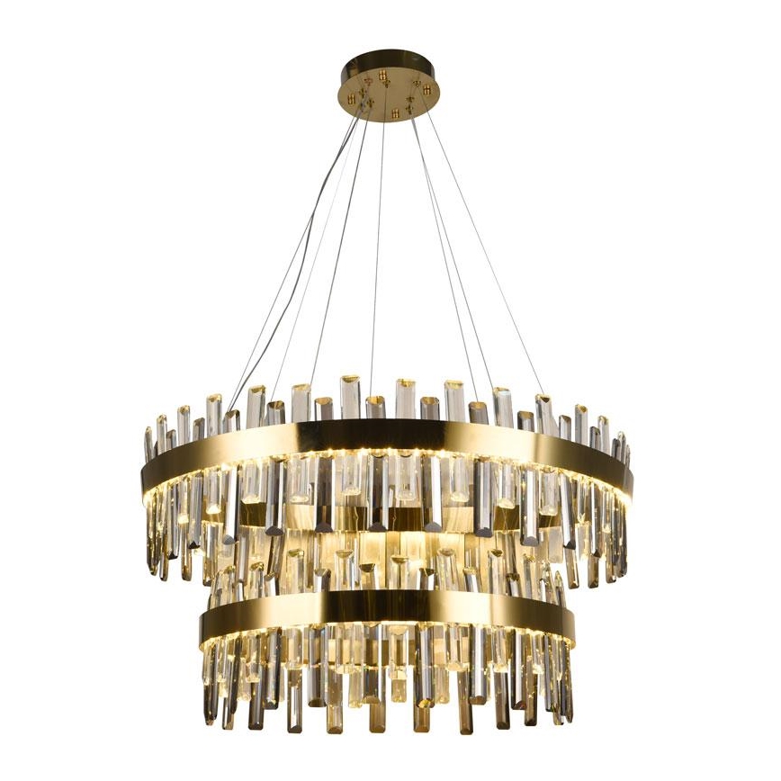 LED Dimbaar kristal Hanglamp aan een touw LED/190W/230V 3000-6500K + afstandsbediening