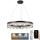 LED Dimbaar kristal Hanglamp aan een touw LED/40W/230V 3000-6500K + afstandsbediening