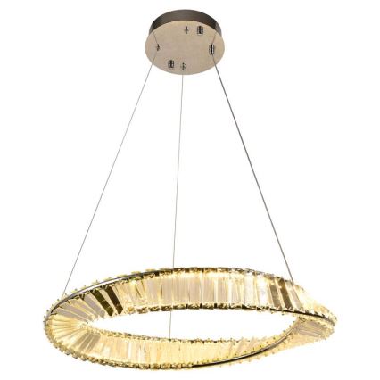 LED Dimbaar kristal Hanglamp aan een touw LED/40W/230V 3000-6500K + afstandsbediening