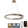 LED Dimbaar kristal Hanglamp aan een touw LED/50W/230V 3000-6500K + afstandsbediening