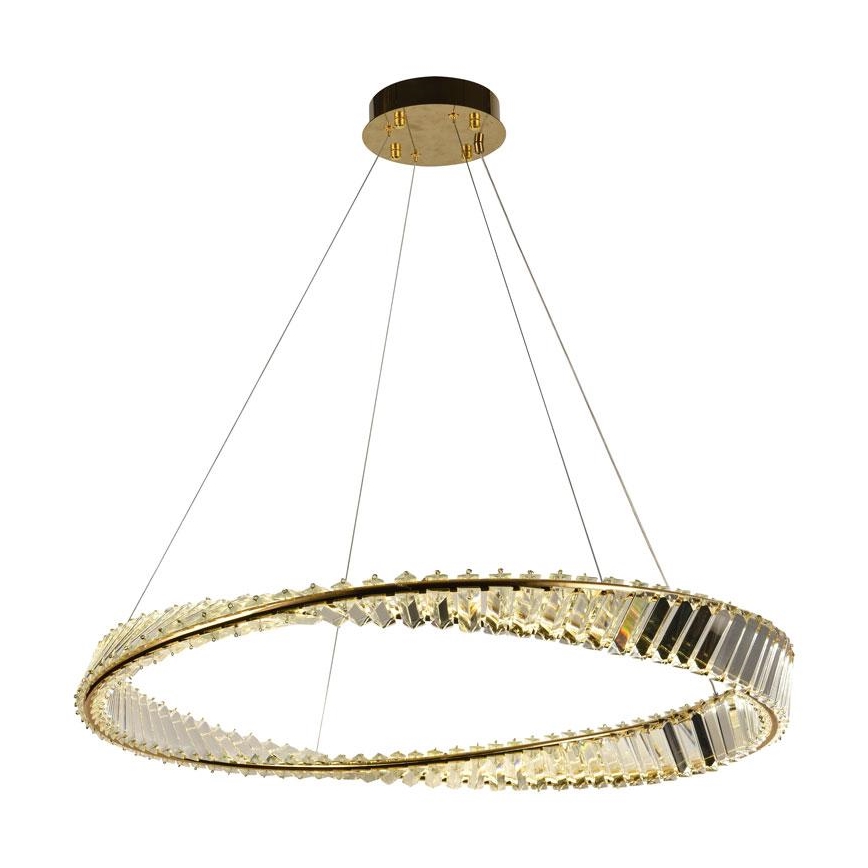 LED Dimbaar kristal Hanglamp aan een touw LED/50W/230V 3000-6500K + afstandsbediening