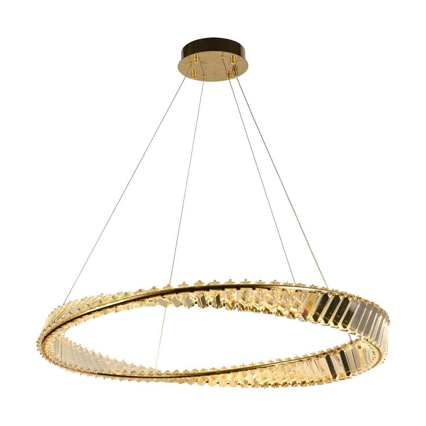 LED Dimbaar kristal Hanglamp aan een touw LED/50W/230V 3000-6500K + afstandsbediening