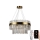 LED Dimbaar kristal Hanglamp aan een touw LED/80W/230V 3000-6500K + afstandsbediening