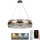 LED Dimbaar kristal Hanglamp aan een touw LED/80W/230V 3000-6500K goud + afstandsbediening