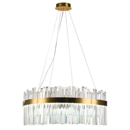 LED Dimbaar kristal Hanglamp aan een touw LED/80W/230V 3000-6500K + afstandsbediening