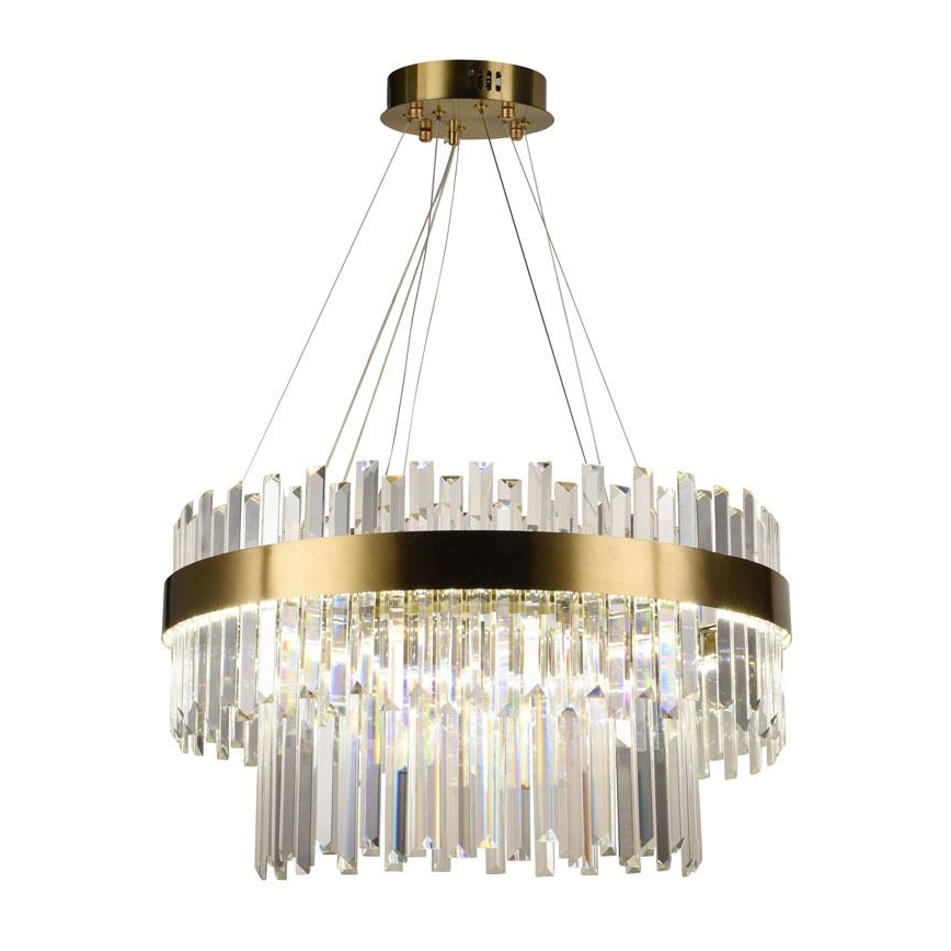 LED Dimbaar kristal Hanglamp aan een touw LED/80W/230V 3000-6500K + afstandsbediening