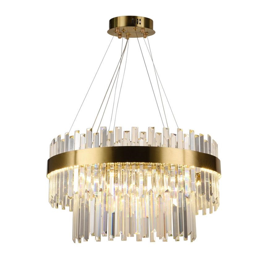LED Dimbaar kristal Hanglamp aan een touw LED/80W/230V 3000-6500K + afstandsbediening