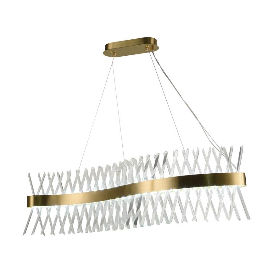 LED Dimbaar kristal Hanglamp aan een touw LED/95W/230V 3000-6500K + afstandsbediening