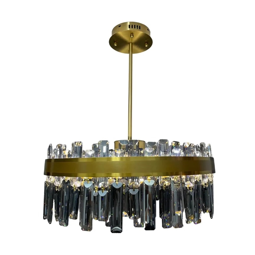 LED Dimbaar kristal Hanglamp on a pole LED/80W/230V 3000-6500K + afstandsbediening