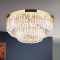 LED Dimbaar kristallen plafondlamp PRISM LED/80W/230V Ø 55 cm 24K goud