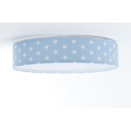 LED dimbare plafondlamp SMART GALAXY KIDS LED/24W/230V 3000-6500K sterren blauw/wit + afstandsbediening