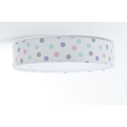 LED dimbare plafondlamp SMART GALAXY KIDS LED/24W/230V 3000-6500K stippen kleurrijk + afstandsbediening