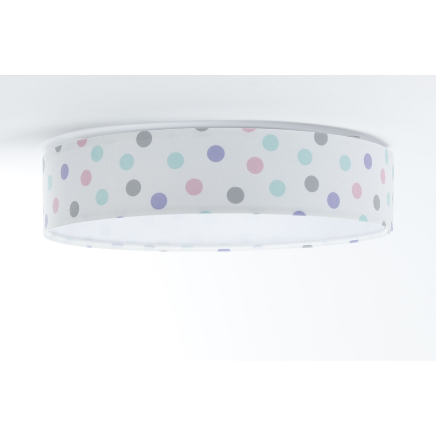 LED dimbare plafondlamp SMART GALAXY KIDS LED/24W/230V 3000-6500K stippen kleurrijk + afstandsbediening