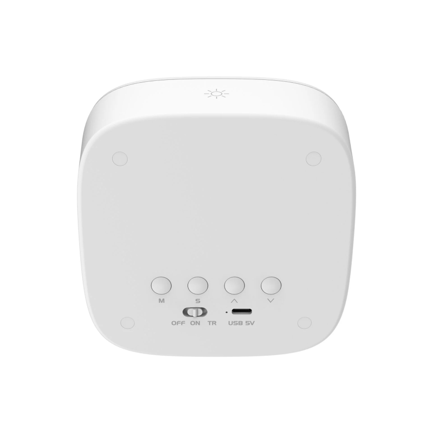 LED Dimbaar nachtlampje met wekker BUNNY LED/1,2W/5V 3000K
