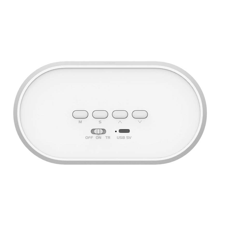 LED Dimbaar nachtlampje met wekker BUNNY LED/1,2W/5V 3000K