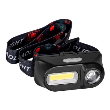 LED Dimbaar oplaadbaar hoofdlamp 2xLED/5V IP44 210 glanzend 2000 mAh
