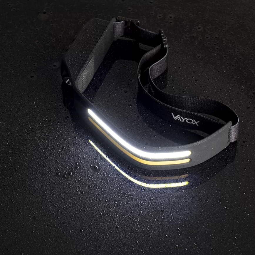 LED Dimbaar oplaadbaar hoofdlamp met sensor 3xLED/5V IP44 300 glanzend 1200 mAh