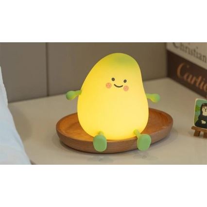 LED Dimbaar oplaadbaar kinder nachtlamp LED/1W/5V 3000K 800 mAh mango