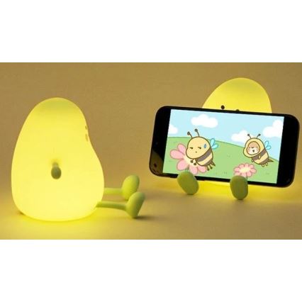 LED Dimbaar oplaadbaar kinder nachtlamp LED/1W/5V 3000K 800 mAh mango