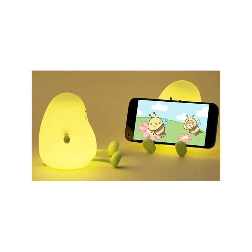 LED Dimbaar oplaadbaar kinder nachtlamp LED/1W/5V 3000K 800 mAh mango