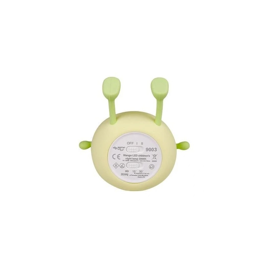 LED Dimbaar oplaadbaar kinder nachtlamp LED/1W/5V 3000K 800 mAh mango