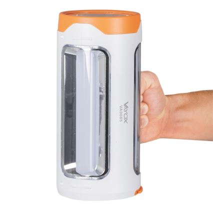 LED Dimbaar oplaadbaar zaklamp 2in1 met powerbankfunctie LED/5W/230V 3500 mAh