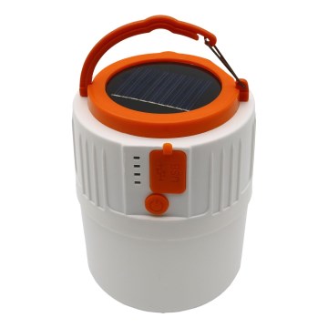 LED Dimbaar oplaadbaar zonne- lamp met powerbankfunctie K1 LED/3W/3,7V 7000K IPX4 3200 mAh wit
