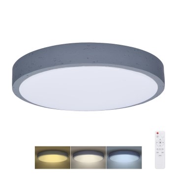LED Dimbaar Plafondlamp GREY LED/48W/230V 3000-6500K grijs Ø 38 cm + afstandsbediening