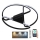 LED Dimbaar Plafondlamp LED/75W/230V 3000-6500K zwart + afstandsbediening