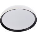 LED dimbaar plafondlamp LIXAN LED/47W/230V 3000-6500K Ø 38,6 cm wit/zwart + afstandsbediening