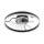 LED Dimbaar plafondlamp met ventilator APOLLO LED/38W/230V zwart + afstandsbediening