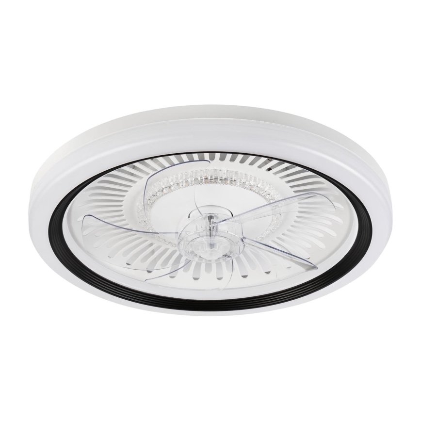 LED Dimbaar plafondlamp met ventilator GEMMA LED/37W/230V wit + afstandsbediening