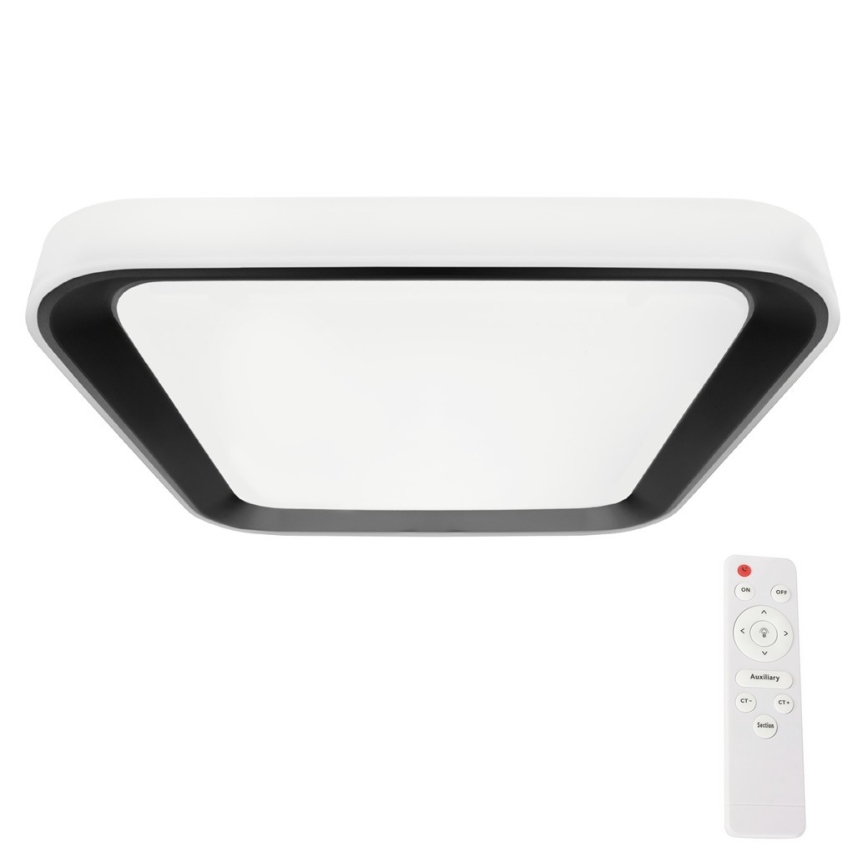 LED Dimbaar Plafondlamp QUADRO LED/66W/230V 3000-6000K wit/zwart + afstandsbediening