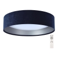 LED Dimbaar Plafondlamp SMART GALAXY LED/24W/230V Ø 44 cm blauw/zilver 3000-6500K + afstandsbediening