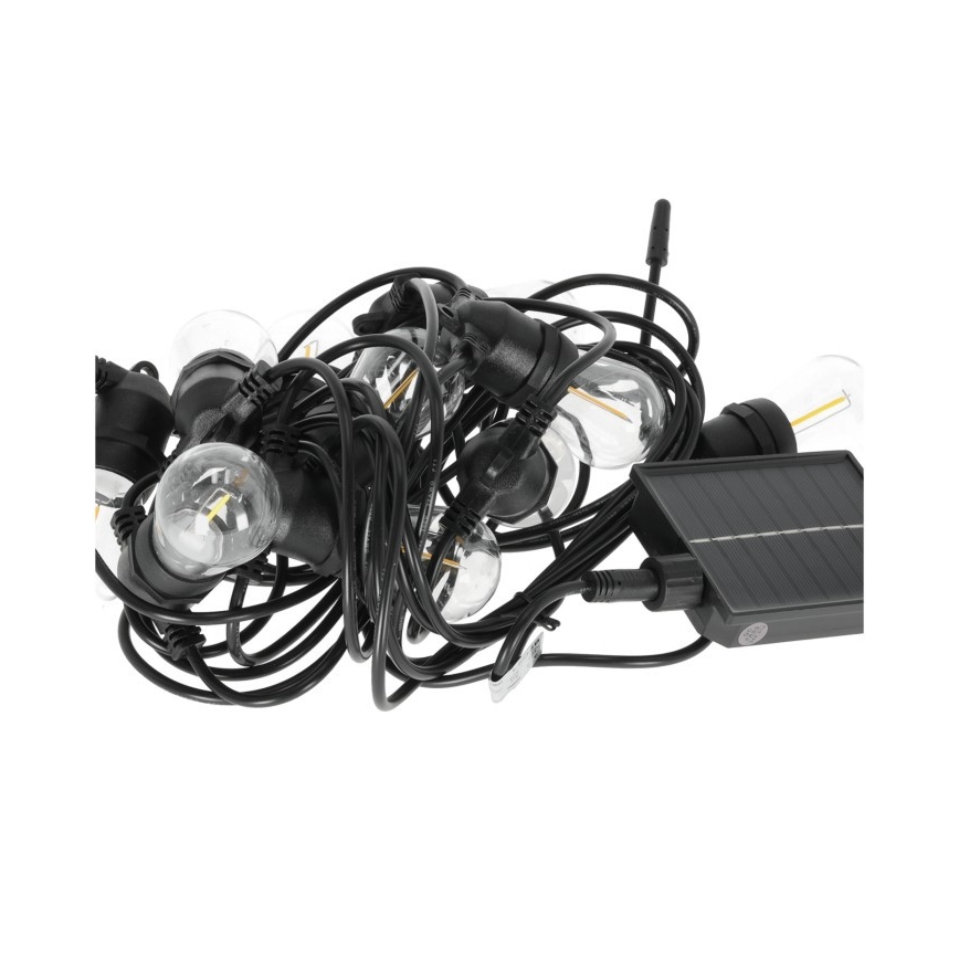 Dimbare LED-decoratieve slinger op zonne-energie STARLIGHT NEO 20xE27/3,7V 2700K IP54 1200 mAh 11,5m + afstandsbediening