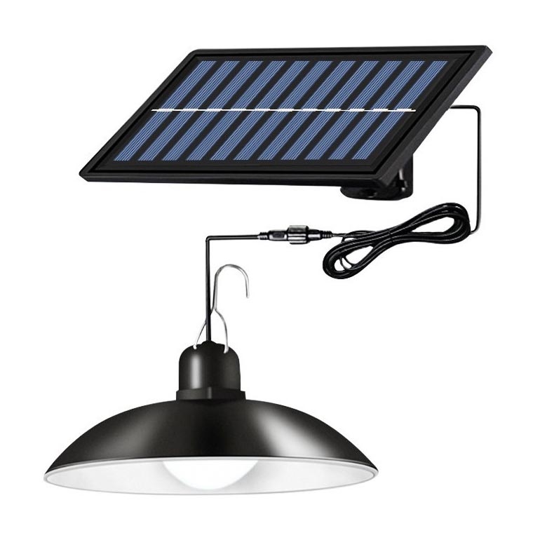 LED Dimbaar zonne- Hanglamp aan een touw LED/1,8W/3,7V IP44 6500K 1600 mAh + afstandsbediening