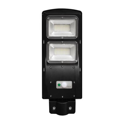 LED Dimbare zonne-straatlantaarn met bewegings- en schemersensor LED/8W/3,2V 6000K IP65 9000 mAh zwart + afstandsbediening