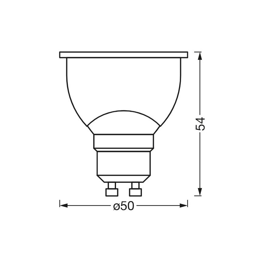 LED Dimbare Antibacteriële Lamp PAR16 GU10/4,9W/230V Wi-Fi - Ledvance