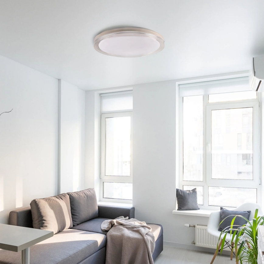LED Dimbare badkamer plafondverlichting CASSANDRA LED/72W/230V diameter 49 cm 3000-6000K IP44 + afstandsbediening