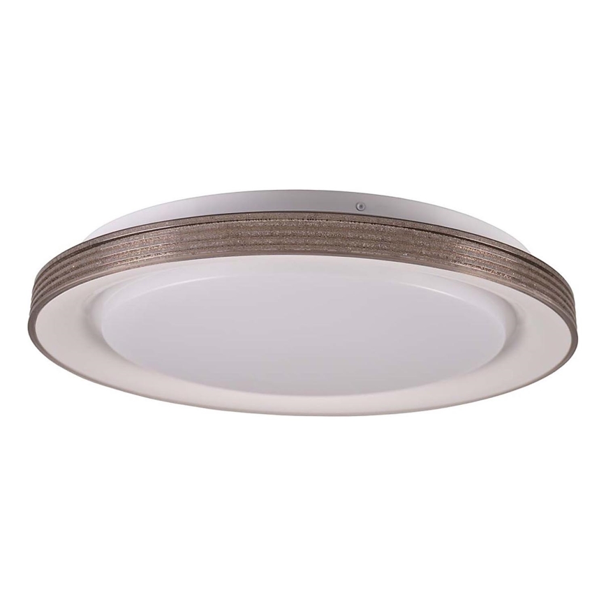 LED Dimbare badkamer plafondverlichting GRAŻYNA LED/48W/230V 3000-6000K diameter 41 cm IP44 grijs + afstandsbediening