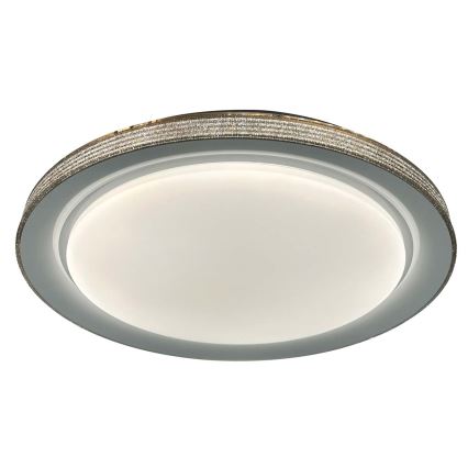 LED Dimbare badkamer plafondverlichting GRAŻYNA LED/72W/230V 3000-6000K diameter 51 cm IP44 grijs + afstandsbediening