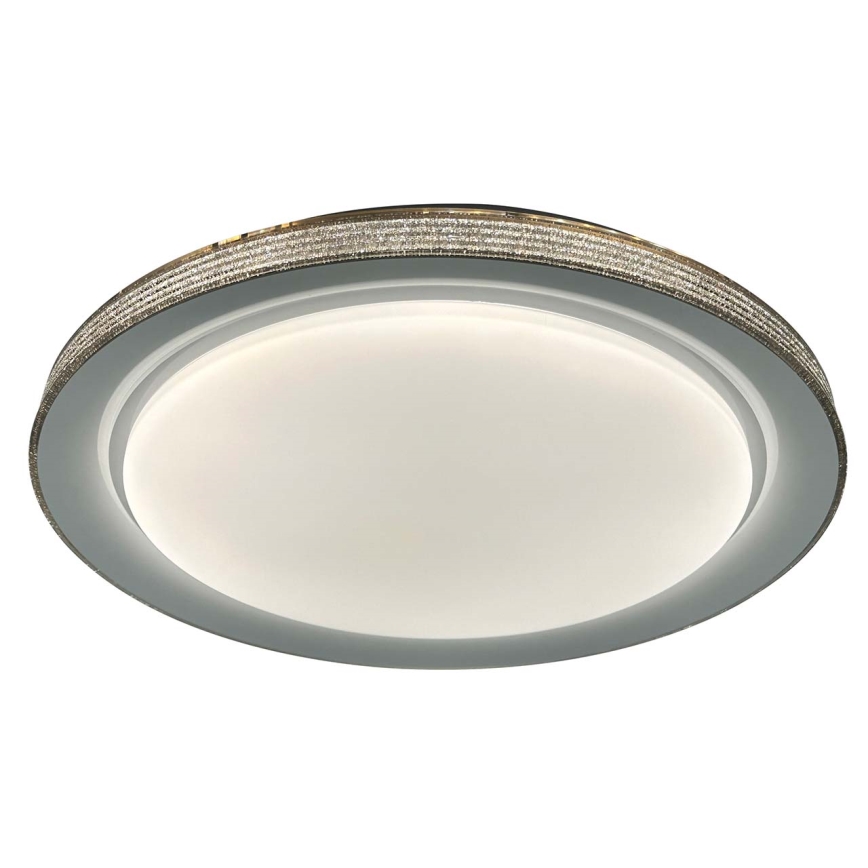 LED Dimbare badkamer plafondverlichting GRAŻYNA LED/72W/230V 3000-6000K diameter 51 cm IP44 grijs + afstandsbediening