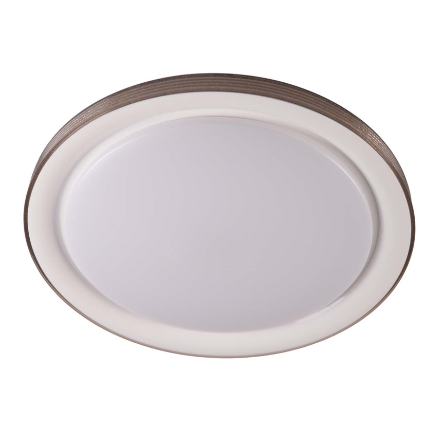 LED Dimbare badkamer plafondverlichting GRAŻYNA LED/72W/230V 3000-6000K diameter 51 cm IP44 grijs + afstandsbediening