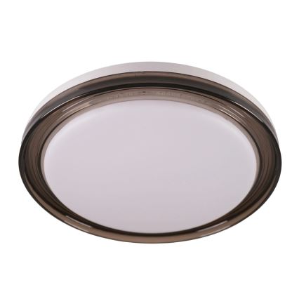 LED Dimbare badkamer plafondverlichting HALINA LED/48W/230V 3000-6000K diameter 38 cm IP44 zwart + afstandsbediening