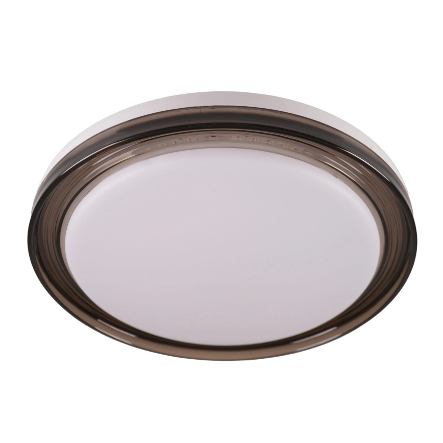 LED Dimbare badkamer plafondverlichting HALINA LED/48W/230V 3000-6000K diameter 38 cm IP44 zwart + afstandsbediening