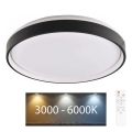 LED Dimbare badkamer plafondverlichting JADWIGA LED/42W/230V diameter 38,5 cm 3000-6000K IP44 + afstandsbediening